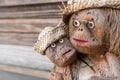Statuette of two monkeys Royalty Free Stock Photo