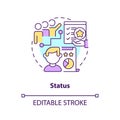Status concept icon