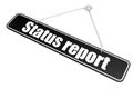 Status report word hang on the banner
