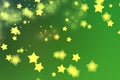 Christmas holidays, Merry christmas, star shines, snow flakes Christmas balls blur stars blurry snow flakes Royalty Free Stock Photo