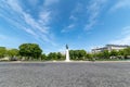 Statute of the French general Foch at the Trocadero place Royalty Free Stock Photo