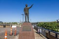 A statute of Governor John J. Mckeithen at Caesars Superdome in New Orleans Louisiana Royalty Free Stock Photo