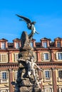 Statuto Square Monument in Turin, Italy