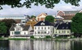 Stavanger Centre Pond Royalty Free Stock Photo