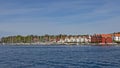 Stavanger Grasholmen coastline with residential buildings and marina