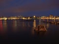 Stavanger by night Royalty Free Stock Photo