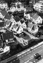 STAVANGER, NORWAY - CIRCA 2016 - A view of Stavanger`s old town in Norway. Many traditional Norwegian houses can be found in the a