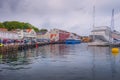 Stavanger, Norway city center and cruise ship