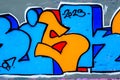 Bright Colourful Wall Art Graffiti Art Work