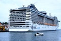 MV Fantasia Cruise Line Ship Moored In Stavanger Harbour