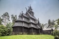 Stave church in Oslo Folkemuseum in Norway Royalty Free Stock Photo