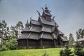 Stave church in Oslo Folkemuseum in Norway Royalty Free Stock Photo