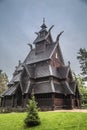 Stave church in Oslo Folkemuseum in Norway Royalty Free Stock Photo