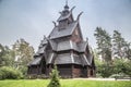 Stave church in Oslo Folkemuseum in Norway Royalty Free Stock Photo