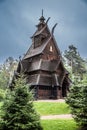 Stave church in Oslo Folkemuseum in Norway Royalty Free Stock Photo