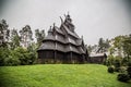 Stave church in Oslo Folkemuseum in Norway Royalty Free Stock Photo