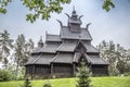 Stave church in Oslo Folkemuseum in Norway Royalty Free Stock Photo