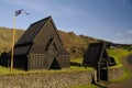 Stave church on Heimaey, Iceland Royalty Free Stock Photo