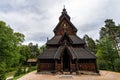 Stave Church a typical Norwegian church at  Norwegian Museum of Cultural History, Oslo Royalty Free Stock Photo