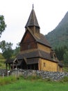 Stave church - UNESCO site Royalty Free Stock Photo