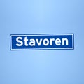 Stavoren place name sign in the Netherlands