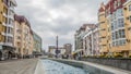 Stavropol, central pedestrian street. Russia. Royalty Free Stock Photo