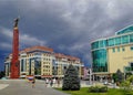 Cloud day in Stavropol city center