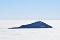 Sea of clouds over the Mount Mashuk Royalty Free Stock Photo