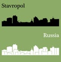 Stavropol, Russia, city silhouette