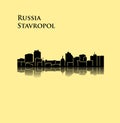 Stavropol, Russia, city silhouette