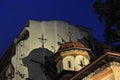 Stavropoleos monastery details - night scene Royalty Free Stock Photo