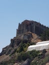 Stavrovouni Monastery is a Greek Orthodox monastery which stands on the top of a hill called Stavrovouni in Cyprus. Royalty Free Stock Photo