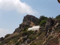 Stavrovouni Monastery is a Greek Orthodox monastery which stands on the top of a hill called Stavrovouni in Cyprus. Royalty Free Stock Photo