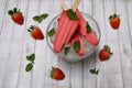 Strawberry Popsicles