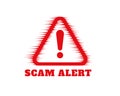 stay alert and safe with fraud warning background from money scam Royalty Free Stock Photo