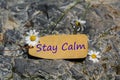 Stay calm label Royalty Free Stock Photo