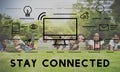 Stay Connected Communication Connection Media Concept Royalty Free Stock Photo