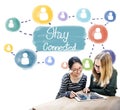 Stay Connected Communication Networking Internet Concept Royalty Free Stock Photo