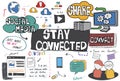 Stay Connected Network Online Technology Concept Royalty Free Stock Photo