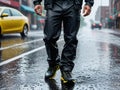 Stay Dry in Style Waterproof Pants for Outdoor Adventures.AI Generated