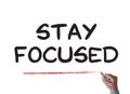 Stay Focused Royalty Free Stock Photo