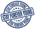 stay forever young blue stamp