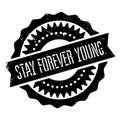 Stay forever young stamp