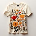 Stay fresh and stylish in the heat with this elegant white floral tee, a top choice for your casual summer outfit