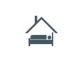 Stay home icon. Vector illustration, flat design. Royalty Free Stock Photo