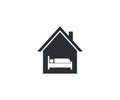 Stay home icon. Vector illustration, flat design. Royalty Free Stock Photo