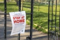 Stay at Home Poster in Sheffield
