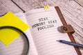 Stay Hungry Stay Foolish text on notepad, concept background Royalty Free Stock Photo