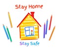 Stay Safe concept vector illustration
