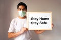 Stay Safe, Stay Home concept Royalty Free Stock Photo